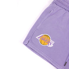 Mitchell & Ness Womens LA Lakers Courtney Shorts, Purple, rebel_hi-res