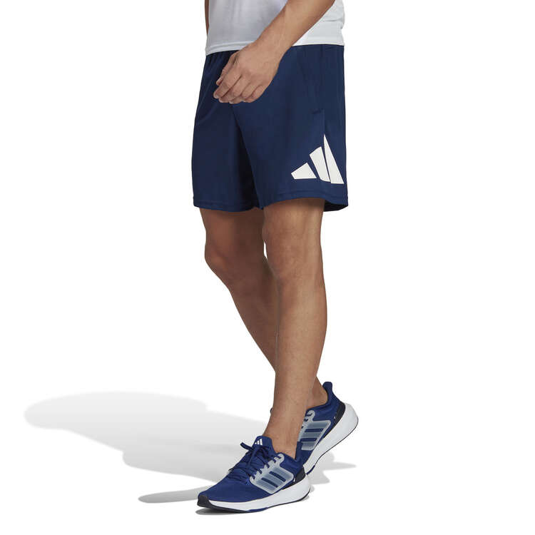 adidas Mens Train Essentials Logo Training Shorts Blue XS, Blue, rebel_hi-res