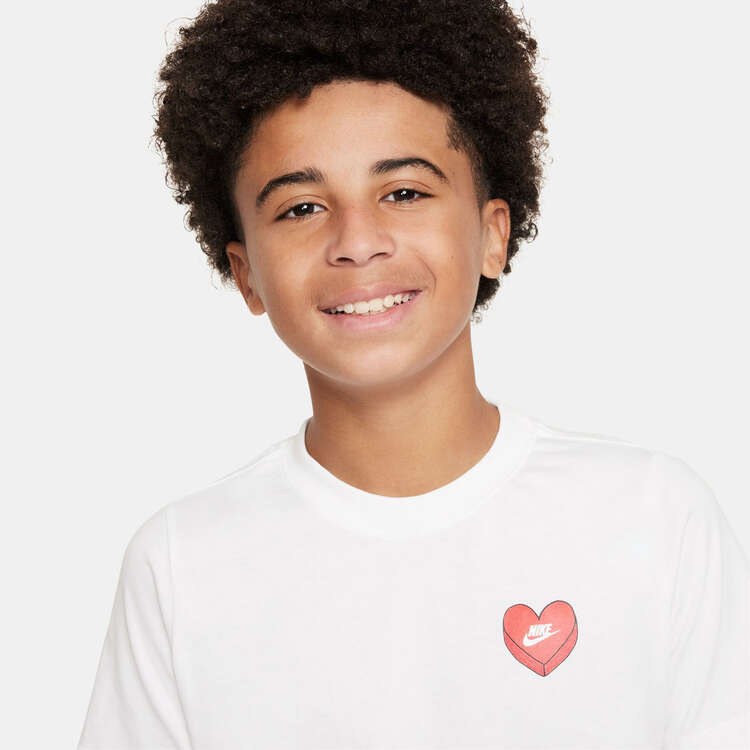 Nike Kids Sportswear Heart Tee, White, rebel_hi-res