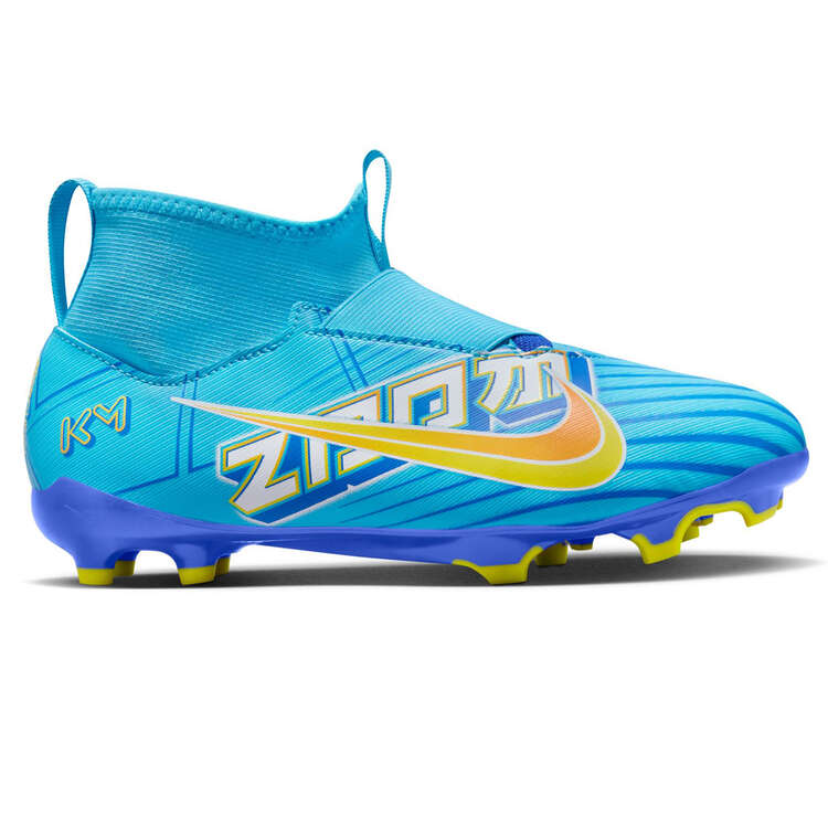 Nike Zoom Mercurial Superfly 9 Academy KM Kids Football Boots Blue/White US 6, Blue/White, rebel_hi-res