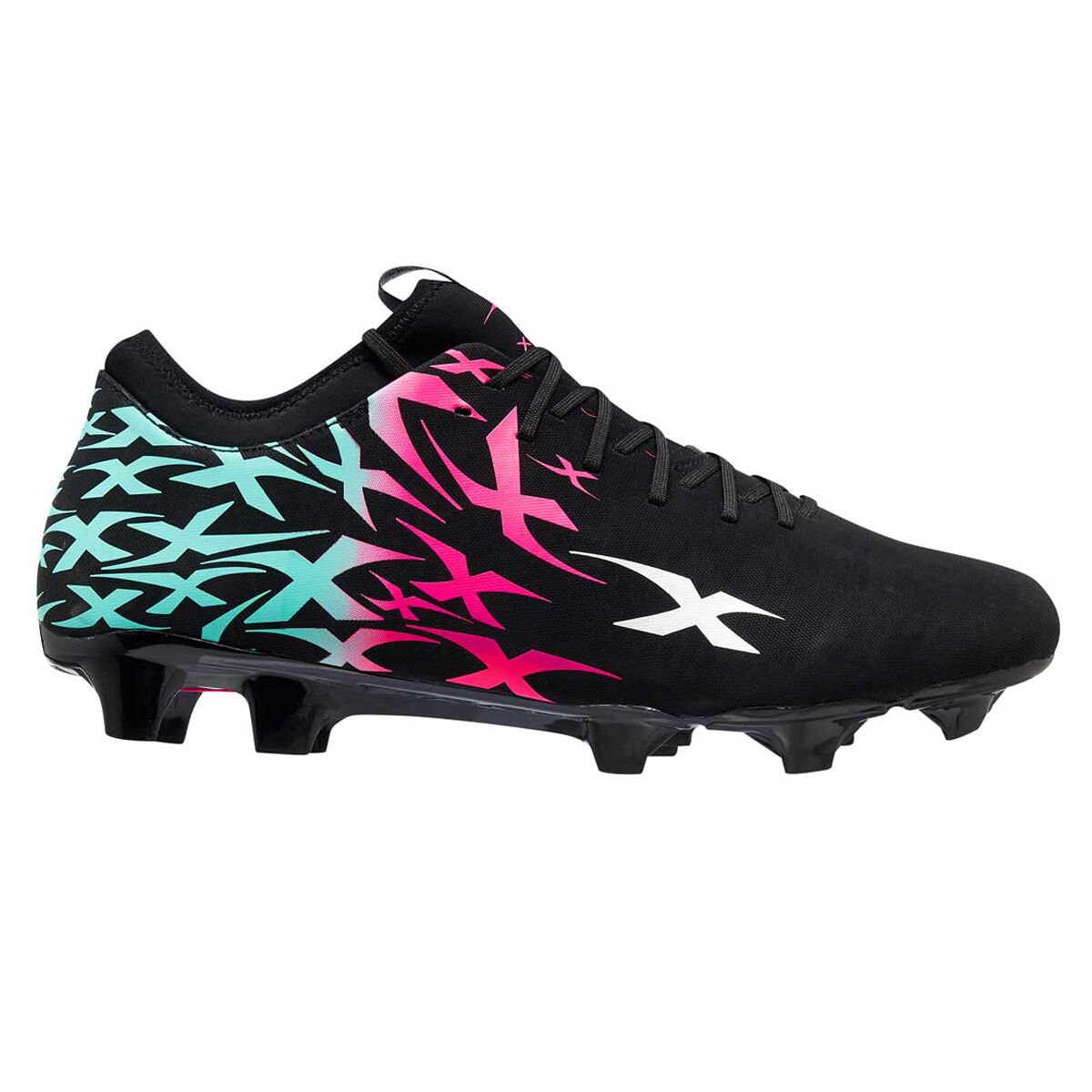 black pink and blue nike football boots