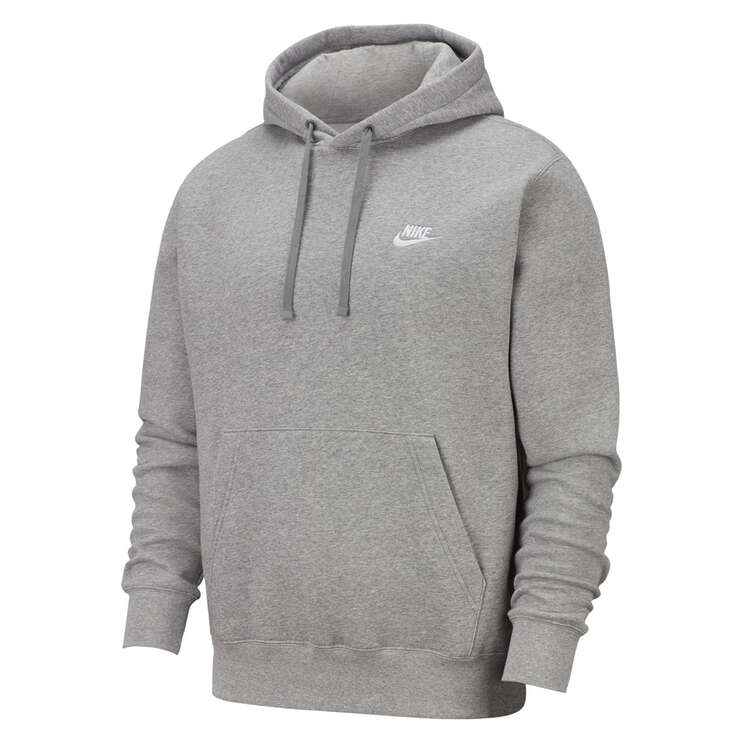 Nike Mens Sportswear Club Fleece Pullover Hoodie Grey S, Grey, rebel_hi-res