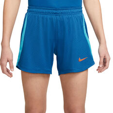 Nike Womens Dri-FIT Strike Football Shorts, Blue, rebel_hi-res