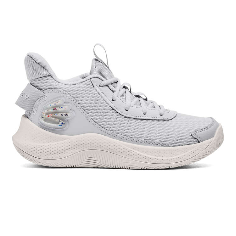 Under Armour Curry 3Z7 GS Basketball Shoes, Grey, rebel_hi-res