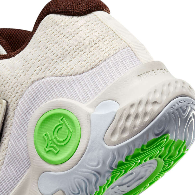 Nike KD Trey 5 X Basketball shoes, White/Green, rebel_hi-res
