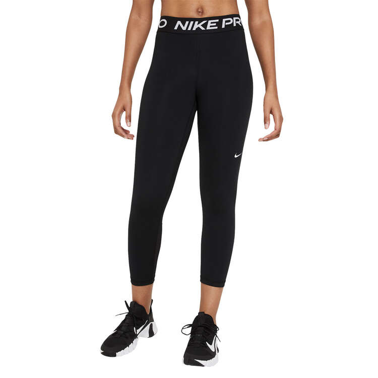 Nike Womens 365 Mid-Rise Tights, Black, rebel_hi-res