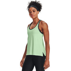 Under Armour Womens Knockout Tank Green XS, Green, rebel_hi-res