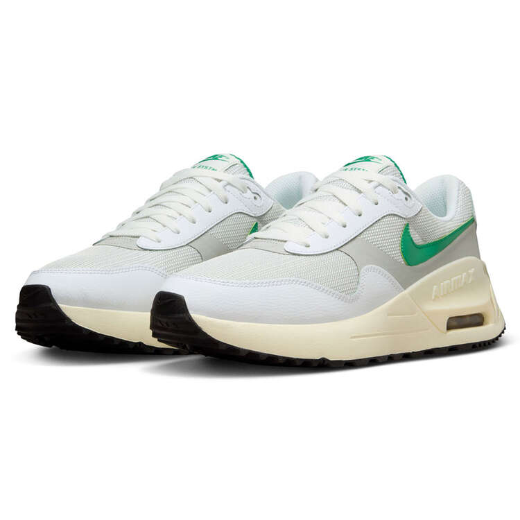 Nike Air Max SYSTM Mens Casual Shoes, White/Green, rebel_hi-res