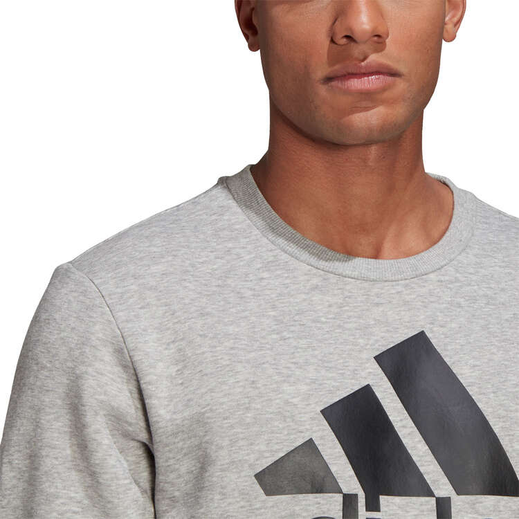 adidas Mens Big Logo Sweatshirt, Grey, rebel_hi-res