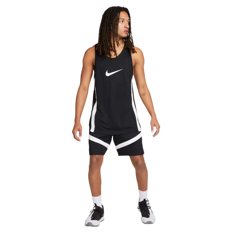 Nike Mens Dri-FIT Icon Basketball Shorts, Black, rebel_hi-res