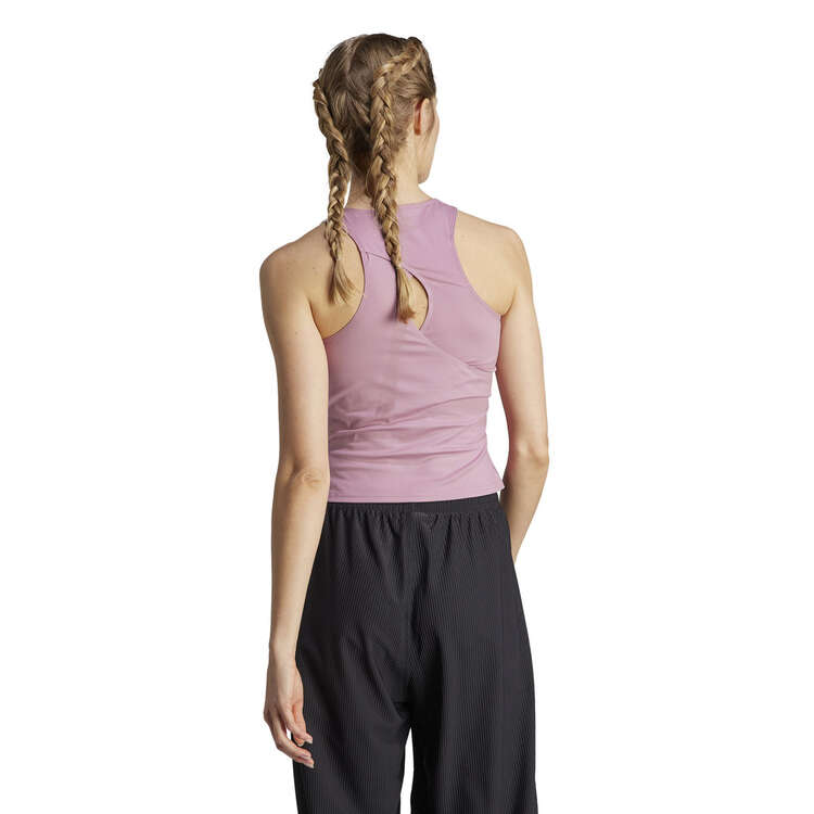 adidas Womens Yoga Studio Tank, Purple, rebel_hi-res