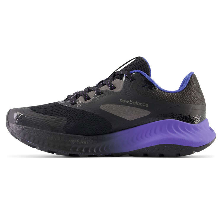 New Balance DynaSoft Nitrel v5 Womens Trail Running Shoes Black/Purple US 6, Black/Purple, rebel_hi-res
