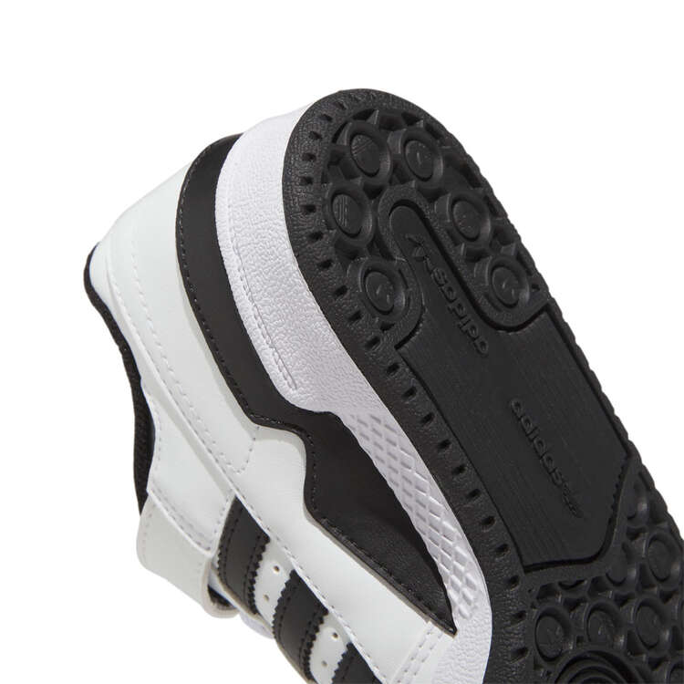 adidas Originals Forum Low PS Kids Casual Shoes, White/Black, rebel_hi-res