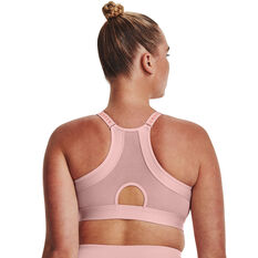 Under Armour Womens Infinity Low Heather Sports Bra Pink XS, Pink, rebel_hi-res
