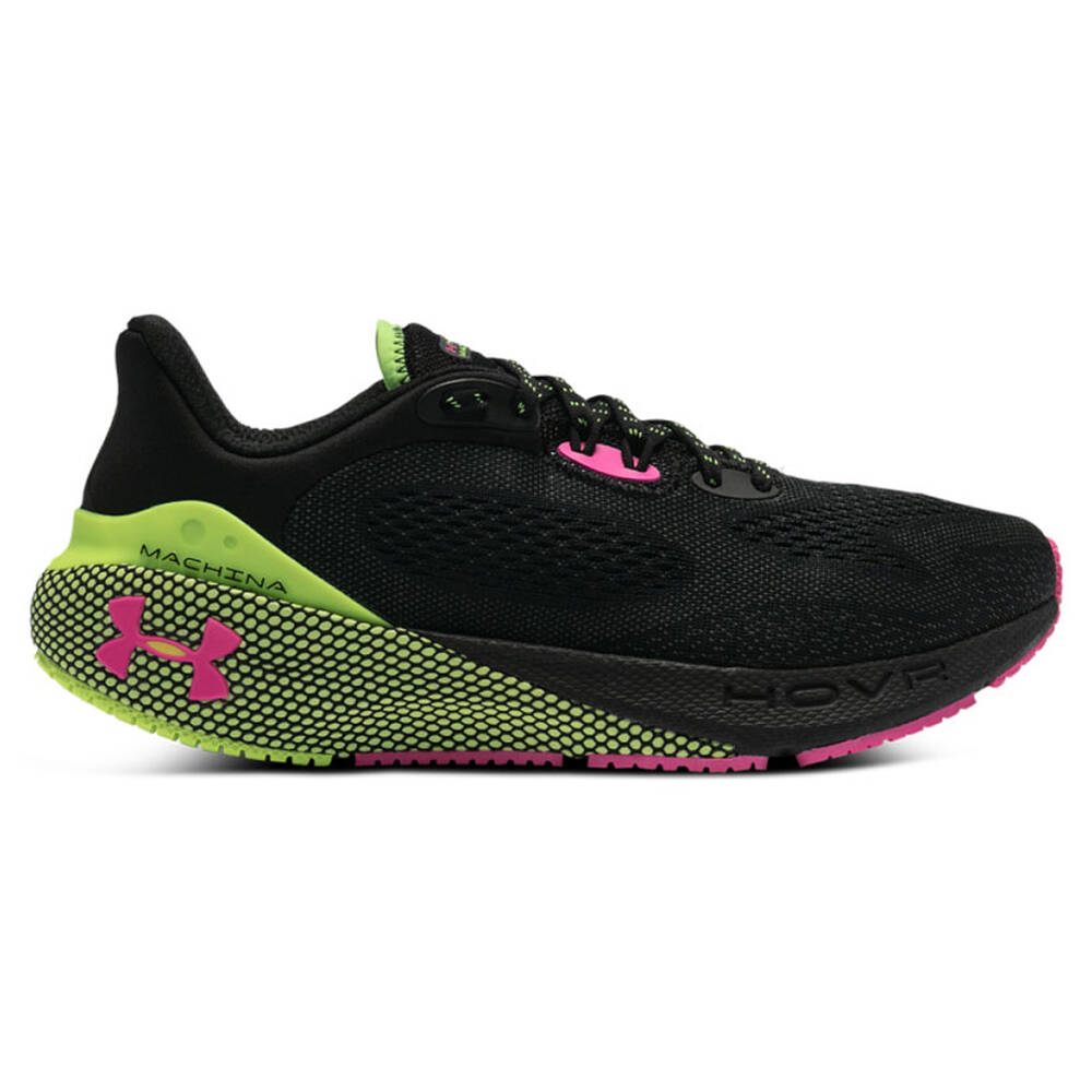 Under Armour HOVR Machina 3 Mens Running Shoes Black/Green US 13 ...