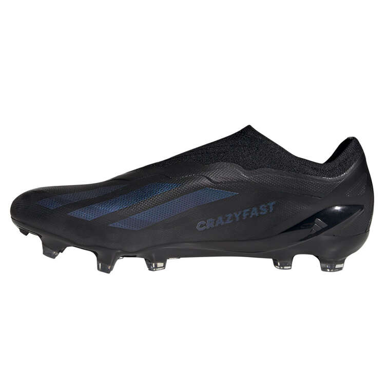 adidas X Crazyfast .1 Laceless Football Boots Black US Mens 7.5 / Womens 8.5, Black, rebel_hi-res