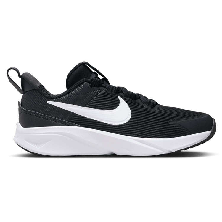 Nike Star Runner 4 Next Nature PS Kids Running Shoes Black/White US 11, Black/White, rebel_hi-res