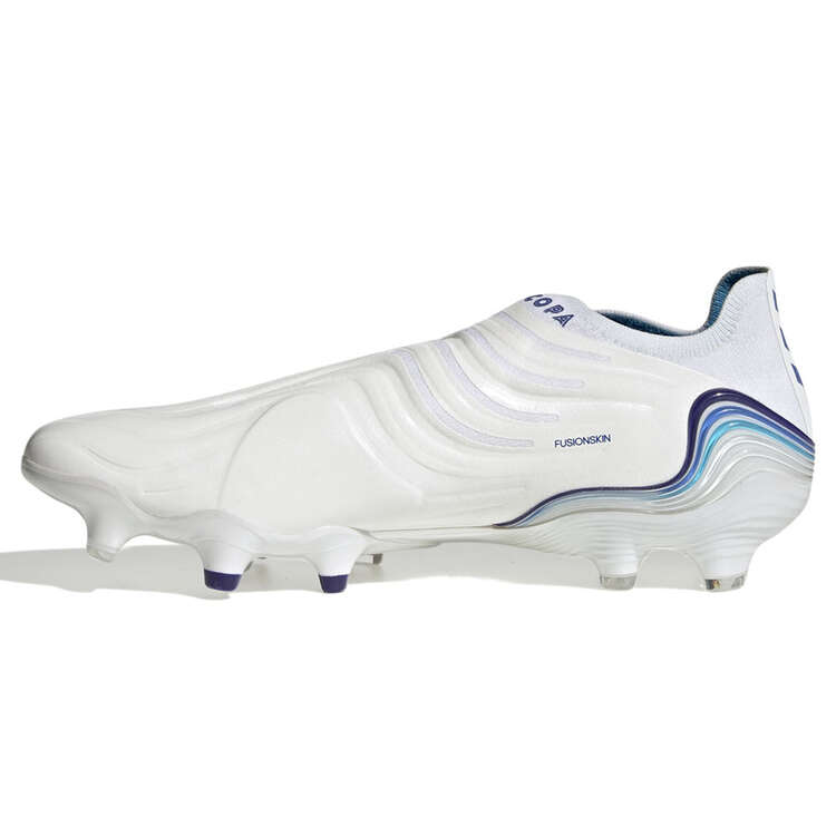adidas Copa Sense + Football Boots White/Blue US Mens 13 / Womens 14, White/Blue, rebel_hi-res