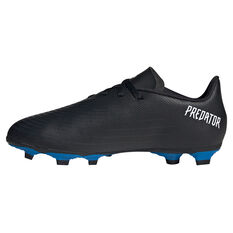 adidas Predator Edge .4 Kids Football Boots Black/White US 11, Black/White, rebel_hi-res