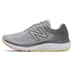New Balance 680 v7 D Womens Running Shoes Grey/Coral US 6, Grey/Coral, rebel_hi-res