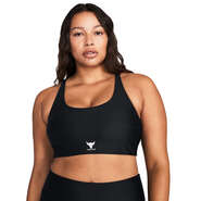 Under Armour Womens Project Rock All Train Crossback Sports Bra, , rebel_hi-res