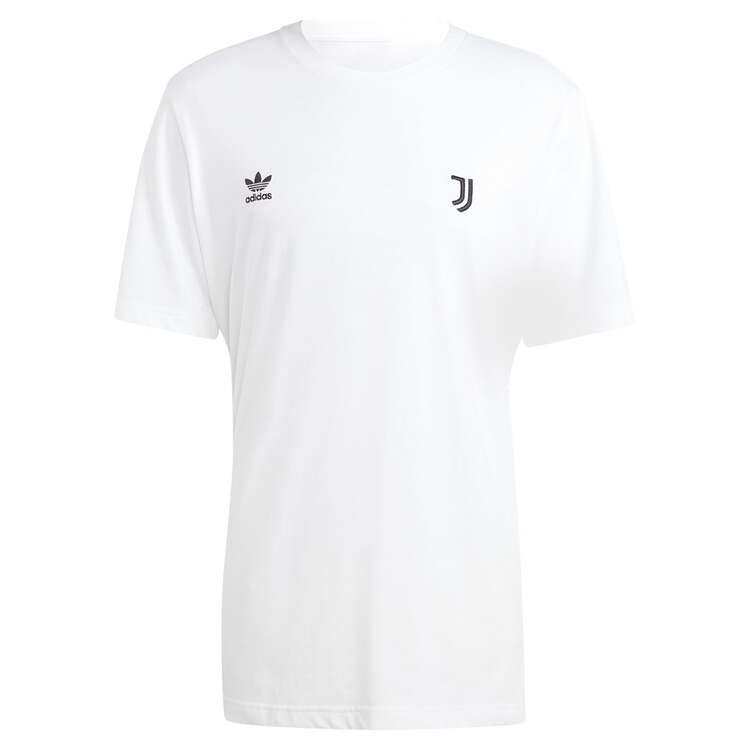 adidas Originals Mens Juventus FC Essentials Trefoil Tee, White, rebel_hi-res