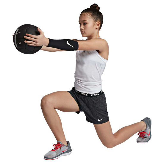 Nike Girls Dri-FIT Trophy Training Shorts Black / White XS, Black / White, rebel_hi-res