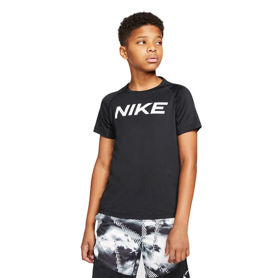 Nike Pro Boys Short Sleeve Fitted Top, , rebel_hi-res