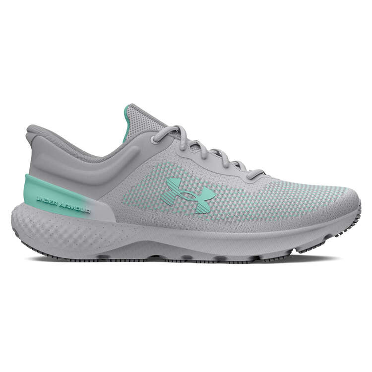 Under Armour Charged Escape 4 Knit Womens Running Shoes, Grey, rebel_hi-res