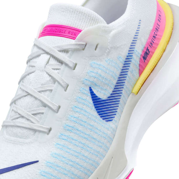 Nike ZoomX Invincible Run Flyknit 3 Mens Running Shoes, White/Pink, rebel_hi-res