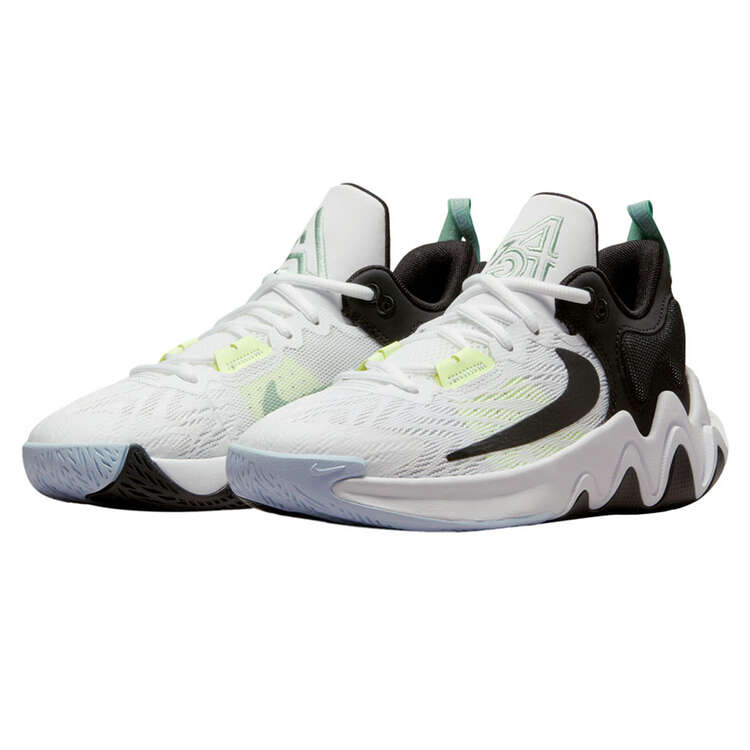 Nike Giannis Immortality 2 GS Kids Basketball Shoes White/Black US 7, White/Black, rebel_hi-res