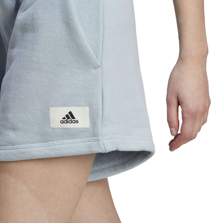 adidas Womens Lounge French Terry Shorts, Grey, rebel_hi-res