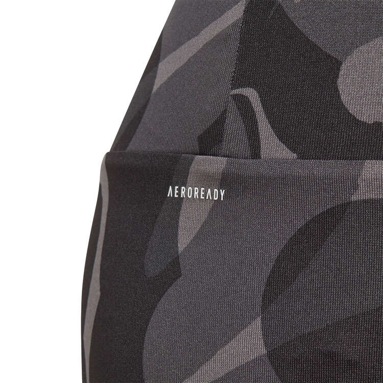 adidas Girls Essentials Aeroready 7/8 Tights, Black, rebel_hi-res