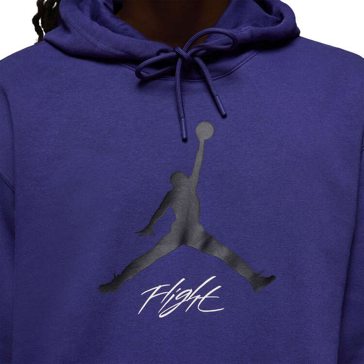 Jordan Mens Essentials Fleece Pullover Hoodie Purple 3XL, Purple, rebel_hi-res