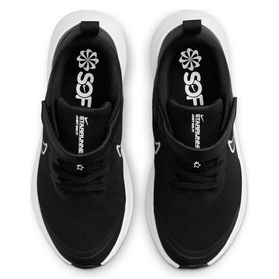 Nike Star Runner 3 PS Kids Running Shoes, Black/Grey, rebel_hi-res
