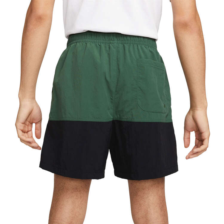 Nike Mens Club Woven Colour-Blocked Shorts Green/Black XS, Green/Black, rebel_hi-res