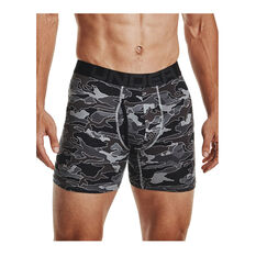 Under Armour Mens Charged Cotton 6inch 3 Pack Underwear Grey XS, Grey, rebel_hi-res