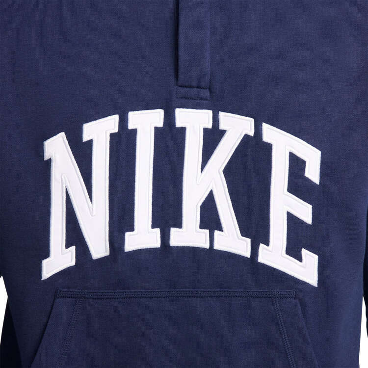 Nike Club Fleece Mens Long-Sleeve Polo, Navy, rebel_hi-res