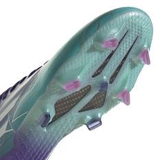 adidas X Speedflow .1 Football Boots, Purple/Green, rebel_hi-res