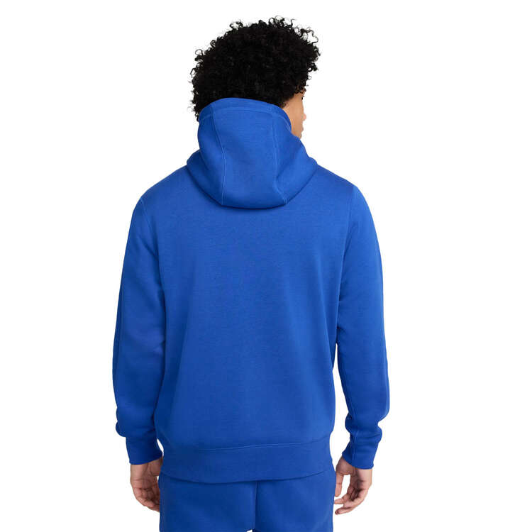 Nike Club Fleece Mens Pullover Hoodie Blue/Orange XS, Blue/Orange, rebel_hi-res