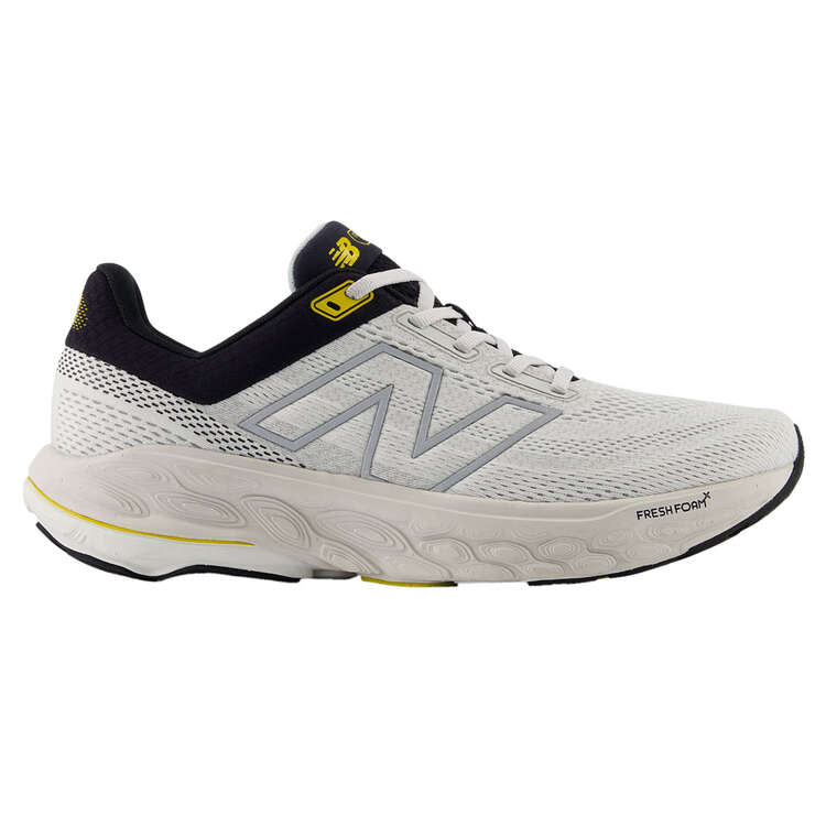 New Balance Fresh Foam X 860 v14 Mens Running Shoes, White/Black, rebel_hi-res