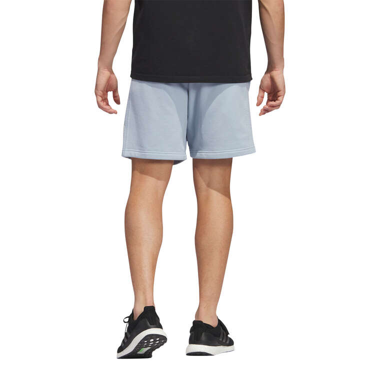 adidas Mens Lounge French Terry Shorts, Blue, rebel_hi-res