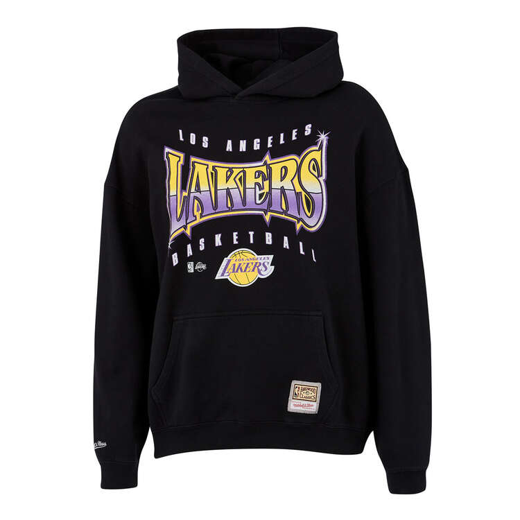 Mitchell & Ness Mens Los Angeles Lakers Glow Up Hoodie Black S, Black, rebel_hi-res