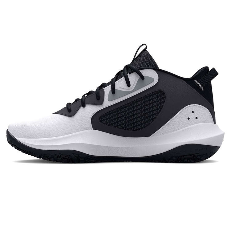 Under Armour Lockdown 6 Basketball Shoes White/Grey US 7, White/Grey, rebel_hi-res