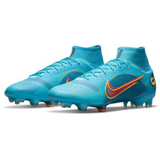 Nike Mercurial Superfly 8 Elite Football Boots, Blue/Orange, rebel_hi-res