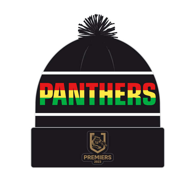 Penrith Panthers 2023 Premiership Beanie, , rebel_hi-res