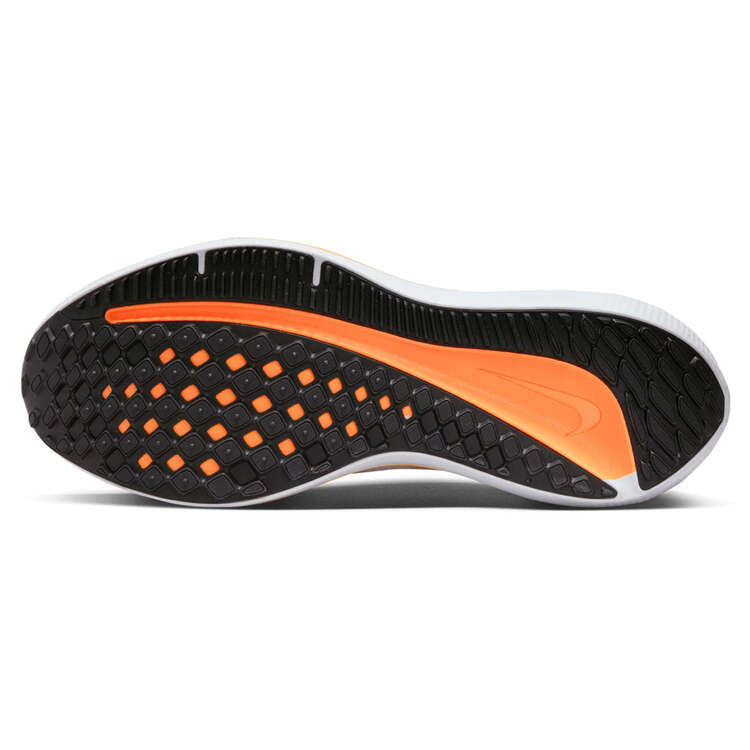 Nike Air Winflo 10 Mens Running Shoes, White/Orange, rebel_hi-res