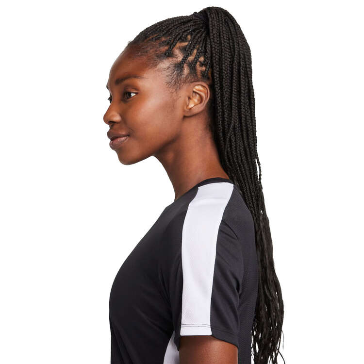Nike Women's Dri-FIT Academy Short-Sleeve Football Top, Black, rebel_hi-res