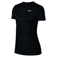 Nike Womens Dri-FIT Legend Training Tee Black / White XS, Black / White, rebel_hi-res