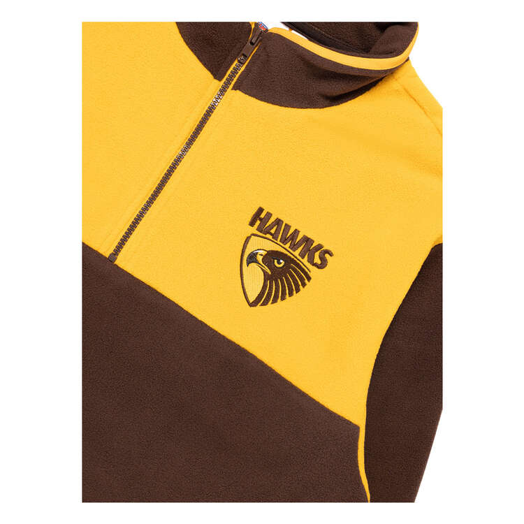 Hawthorne Hawks Mens Polar Fleece 1/4 Zip Sweatshirt, Brown, rebel_hi-res